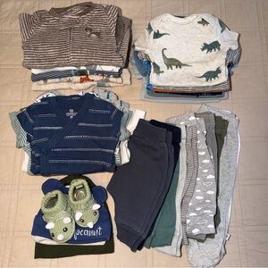 (36 Pieces) Mixed Lot Of Baby Boy Newborn Clothes